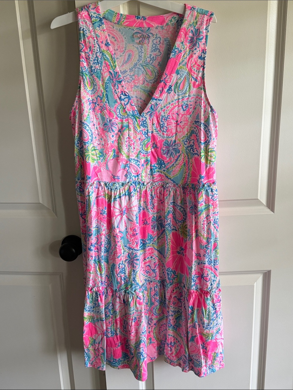 Lilly Pulitzer Pink and Blue Floral Dress